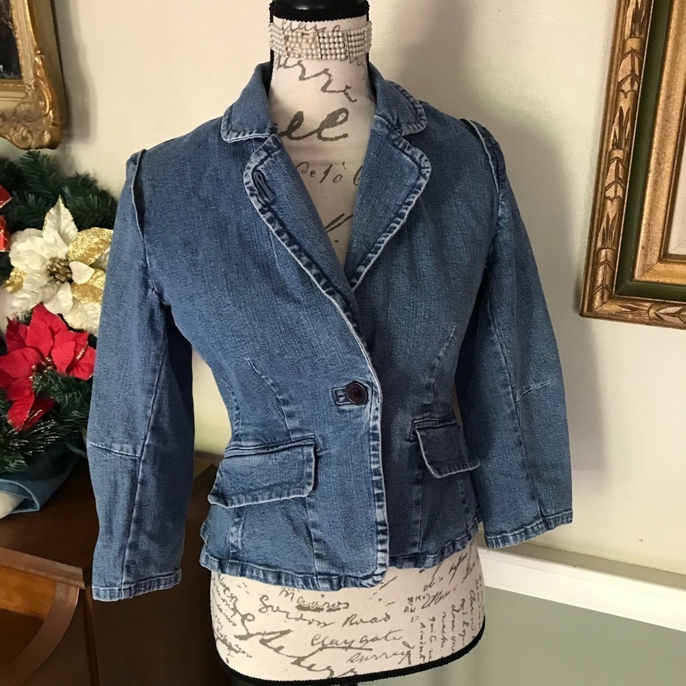 VTG Blue Jeanology Collection Jean Jacket